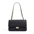 Luxury Diamond Quilted Genuine Leather Flap Bag Classic Chain Shoulder Crossbody Purse Premium Cowhide Designer Handbag for Lady Shopvault